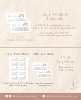 Rainbow Display Shower Card | Gender Neutral Display Shower Card