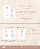 Boho Baby Shower Menu | Rainbow Baby Shower Food Menu