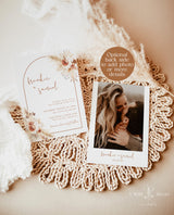 Terracotta Wedding Invitation Template | Minimalist Wedding Invite