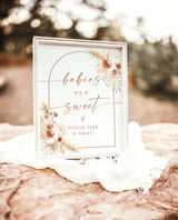 Babies are Sweet Please Take A Treat Sign | Boho Babies are Sweet Sign 