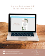 Wedding Welcome Letter & Itinerary | Tropical Wedding