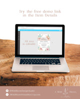 Fiesta Bridal Shower Editable Invitation Template | Southwestern Shower Invite