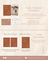 Terracotta Wedding Invitation | Minimalist Desert Wedding Invite