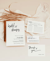 Minimalist Bridal Shower Invite | Modern Bridal Shower Bundle