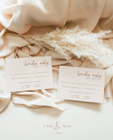 Minimalist RSVP Card | Modern Wedding Response Card