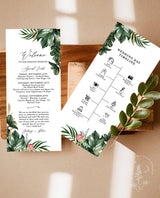 Wedding Welcome Letter & Itinerary | Tropical Wedding