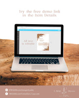 Fall Wedding Program | Rustic Wedding