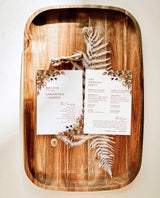 Fall Wedding Program | Rustic Wedding