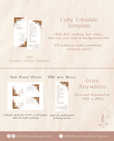 Fall Wedding Program | Fall Wedding