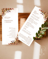 Fall Wedding Program | Fall Wedding