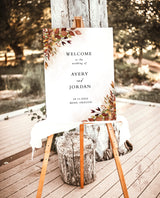 Fall Wedding Welcome Sign | Terracotta Wedding Welcome Poster