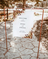 Fall Wedding Welcome Sign | Terracotta Wedding Welcome Poster