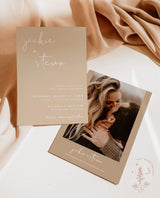 Modern Wedding Invitation Suite | Minimalist Wedding Invite