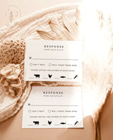 Modern Wedding Invitation Suite Template | Minimalist Wedding Invite