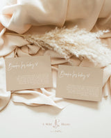 Books for Baby Card | Book Request Insert