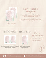 Find the Guest Shower Game | Editable Boho Game Template