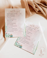 Find the Guest Shower Game | Editable Boho Game Template