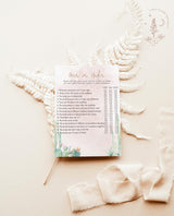 Over or Under Game Template | Fiesta Bridal Shower