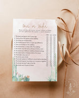 Over or Under Game Template | Fiesta Bridal Shower