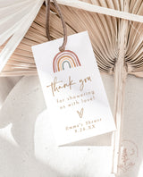 Rainbow Thank You Tags | Baby Shower Favor Tag