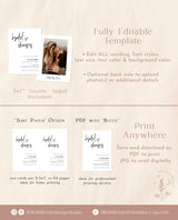 Minimalist Bridal Shower Invitation | Boho Bridal Shower Invite