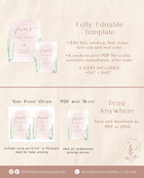 Fiesta Favors Sign | Desert Boho Favors Wedding Sign Template