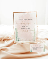 Guess How Many Kisses For The Soon To Be Mrs | Fiesta Bridal Shower Game