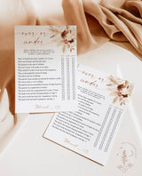 Over or Under Baby Shower Game | Boho Baby Shower