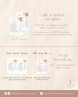 Over or Under Baby Shower Game | Boho Baby Shower