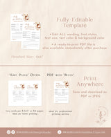 Baby Shower Advice and Predictions Card | Girl Baby Shower