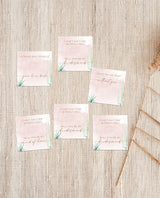 Boho Hair Tie Cards Card | Editable Hair Tie Favor Card Template
