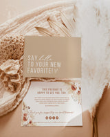 Boho Small Business Thank You Card | Pampas Grass Thank You Card Template