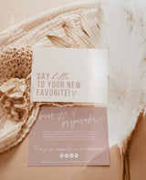 Minimalist Small Business Thank You Card | Boho Boutique Thank You Template