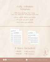 Minimalist Seating Chart Sign | Modern Wedding Seating Chart Poster