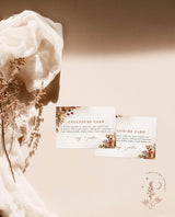 Fall Wedding Enclosure Card | Autumn Wedding Invite Insert 