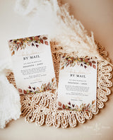 Fall Baby Shower By Mail Invitation | Autumn Baby Shower Invite