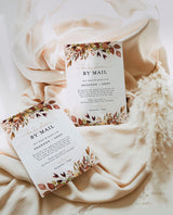 Fall Baby Shower By Mail Invitation | Autumn Baby Shower Invite