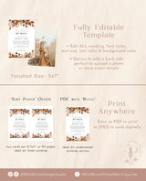 Fall Baby Shower By Mail Invitation | Autumn Baby Shower Invite