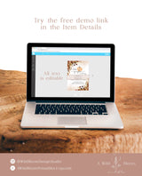 Fall Baby Shower Invitation Template | A Little Pumpkin is on the Way