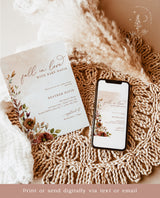 Fall Baby Shower Invitation Template | A Little Pumpkin is on the Way