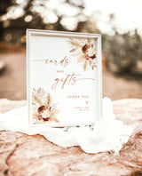 Fall Cards and Gifts Sign | Minimalist Wedding Sign Template