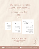 Minimalist Wedding Bar Menu Sign | Drunk In Love