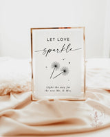 Sparkler Send Off Sign | Let Love Sparkle Sign