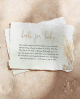 Books for Baby Card | Pampas Grass Baby Shower