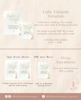 Diaper Raffle Baby Shower Sign | Pampas Grass Baby Shower