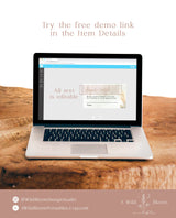 Pampas Grass Diaper Raffle Card | Diaper Raffle Ticket