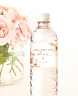 Boho Water Bottle Label | Pampas Grass Water Bottle Label