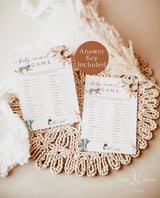 Baby Animal Game | Baby Shower Game | Boho Baby Shower Game Template | Fun Baby Shower Game | Gender Neutral Shower Game | A4
