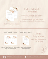 How Old Were The Parents-To-Be Game | Guess How Old Game | Boho Baby Shower Game | Pampas Grass Baby Shower | Bohemian Baby Shower | A4