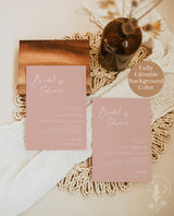 Terracotta Bridal Shower Invite | Fall Bridal Shower Invite